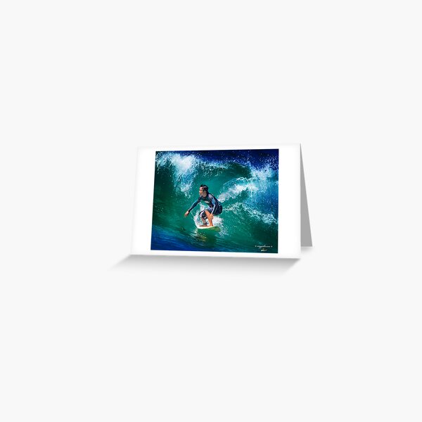 Surfs up at Redhead Beach Greeting Card
