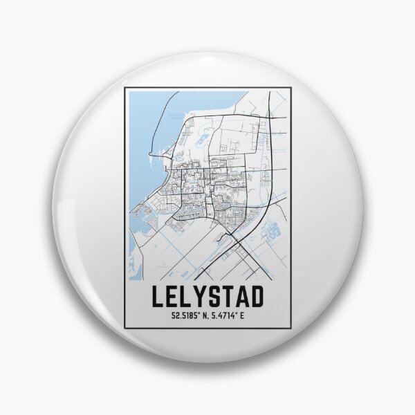 Item preview, Lelystad zwart wit kaart met coördinaten   designed and sold by CoJoCollective.