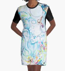 Fibroblasts - Watercolor Painting Graphic T-Shirt Dress