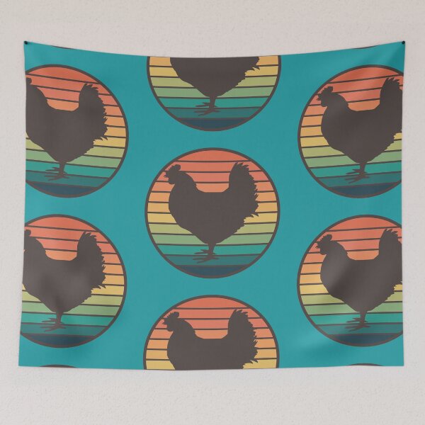 Item preview, Retro Rainbow Chicken designed and sold by toadsforall.