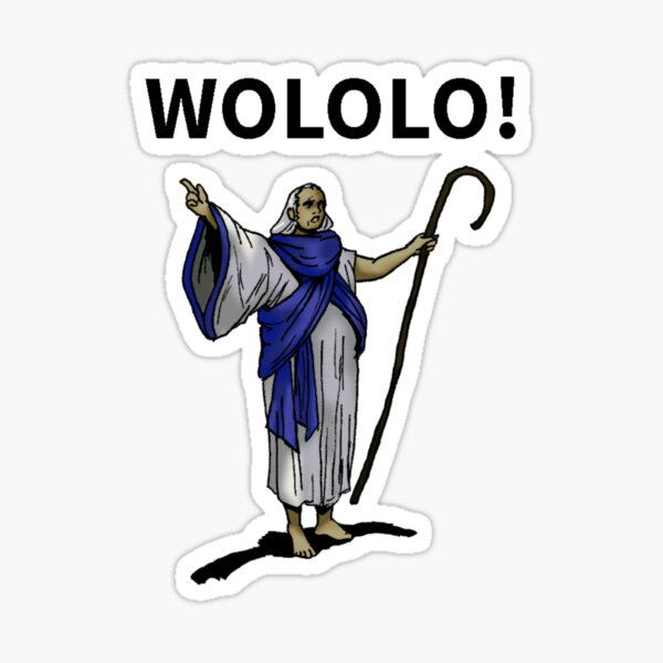 Wololo Sticker By Cindykin Redbubble