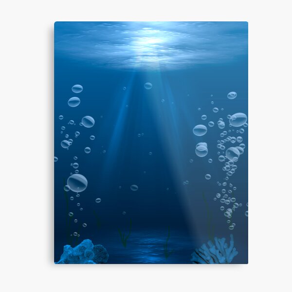 Submerged Metal Print