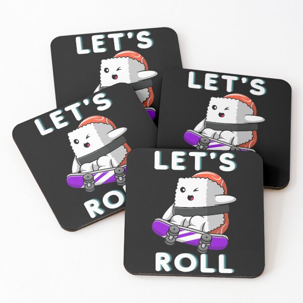 Item preview, Let's Roll Sushi Skateboard designed and sold by foodiexpress.