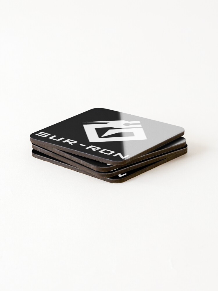 Thumbnail 4 of 5, Coasters (Set of 4), Sur Ron 3 Wht designed and sold by ItsMeRuva.