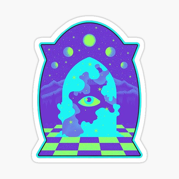 weirdcore eye fairycore creepy sticker by @amethystbones