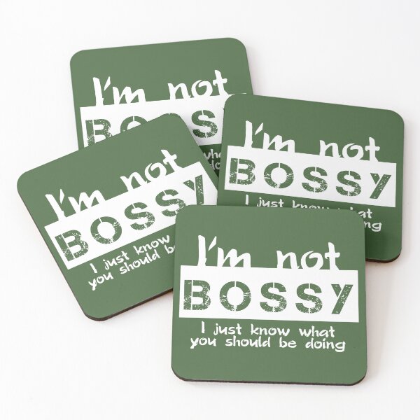 Item preview, I'm not bossy - I just know what you should be doing (white) designed and sold by SolidEarthArt.