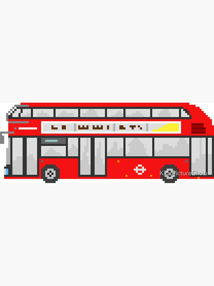 Octopus riding a double decker red bus in the city Magnet for