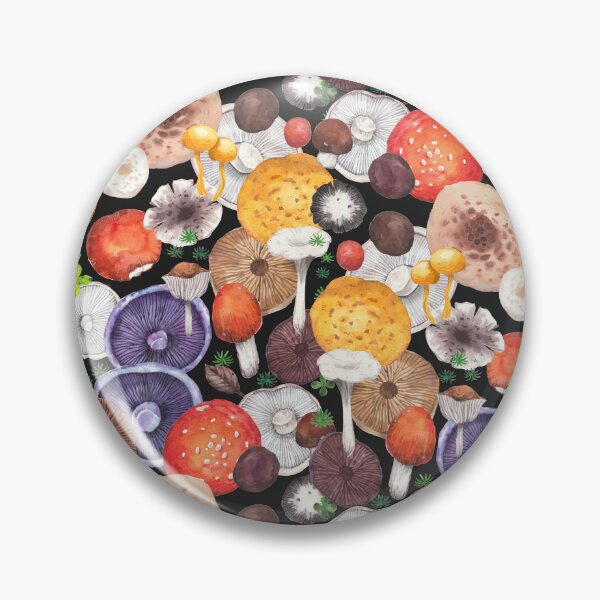 Item preview, Harvests of mushrooms - black  designed and sold by janeferwong.