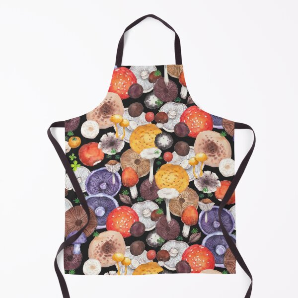 Item preview, Harvests of mushrooms - black  designed and sold by janeferwong.