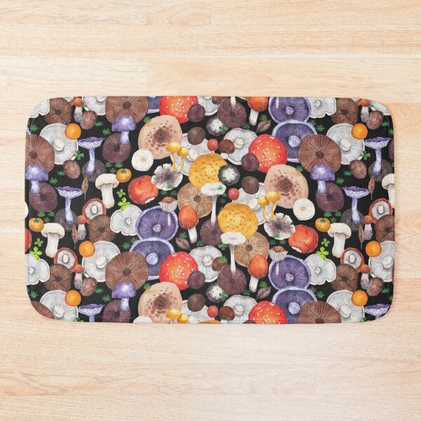 Item preview, Harvests of mushrooms - black  designed and sold by janeferwong.