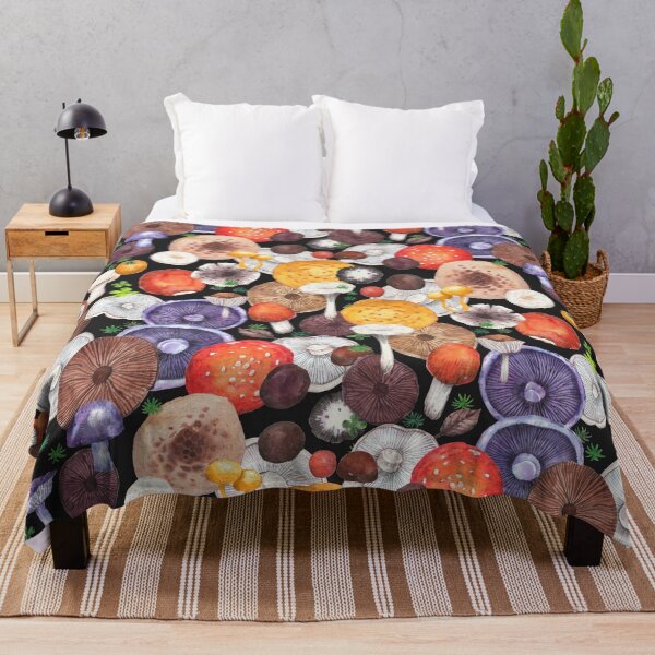 Item preview, Harvests of mushrooms - black  designed and sold by janeferwong.