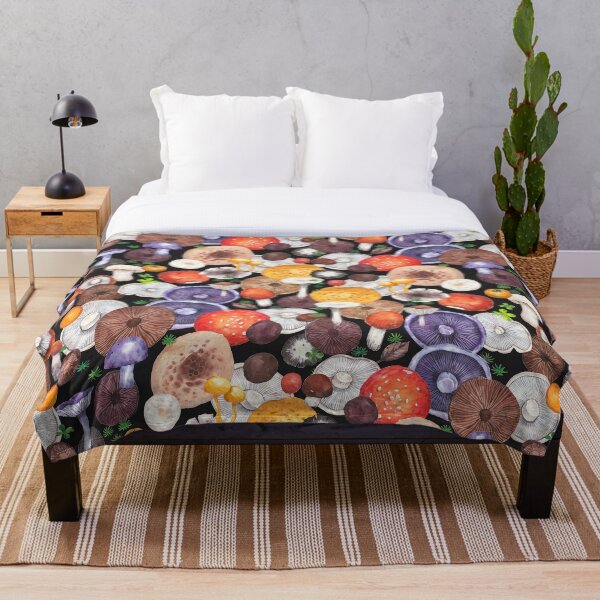 Item preview, Harvests of mushrooms - black  designed and sold by janeferwong.