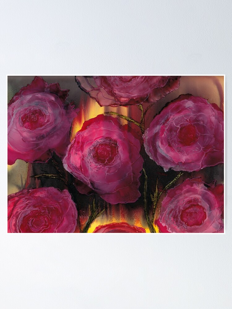 &ldquo;Scarlet Begonias&rdquo; Poster by kdhlanglois | Redbubble