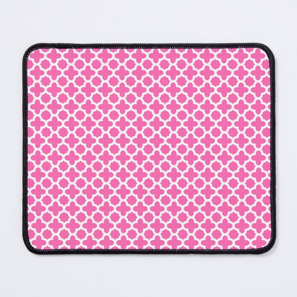 Item preview, White on Hot Pink Quatrefoil Pattern designed and sold by KarinaI.
