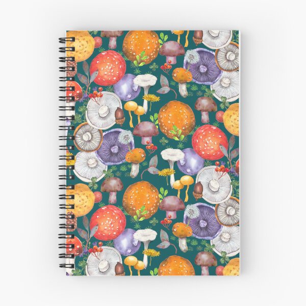 Item preview, Harvest of Mushrooms with flowers - green designed and sold by janeferwong.