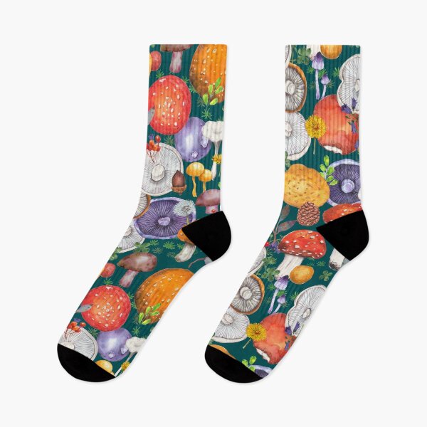 Artikelvorschau, Ernte von Pilzen mit Blumen - grün entworfen und verkauft von janeferwong.