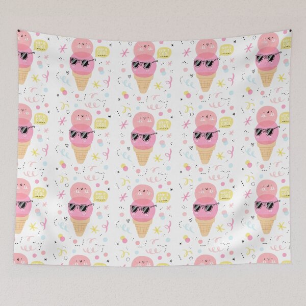 Item preview, Cute ICE cream Pattern funny summer pink girly designed and sold by KHELISTORE.