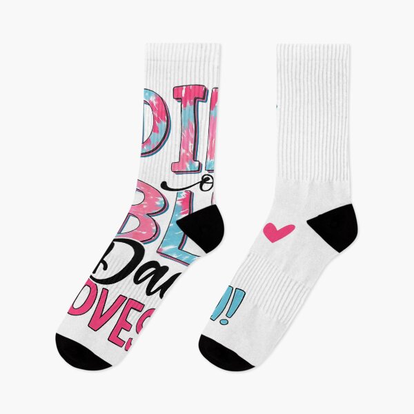 Item preview, Pink Or Blue Daddy Loves You Tie Dye Baby Gender Reveal designed and sold by HaaChris-Artis.