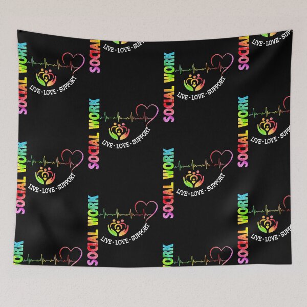 Item preview, SOCIAL WORK - LIVE LOVE SUPPORT designed and sold by RoselinLove.