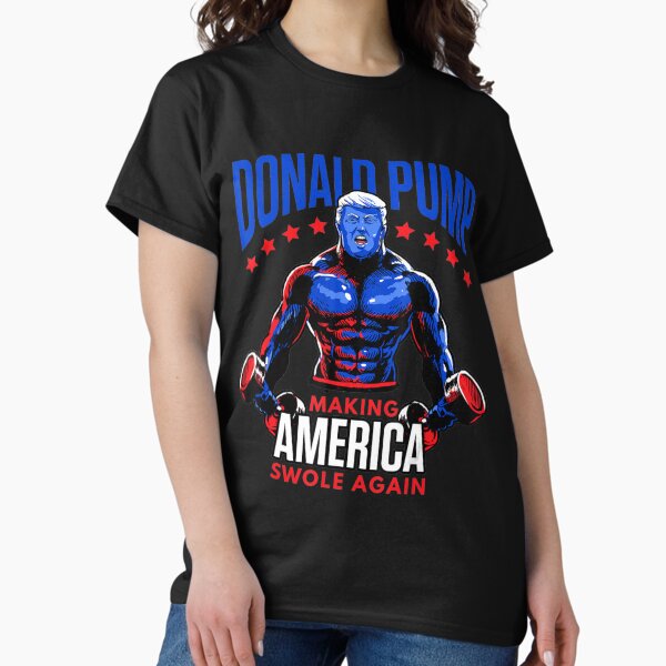Artikel-Vorschau von Donald Pump Swole America Trump Gewichtheben Fitnessstudio Fitness, designt und verkauft von BopBem.