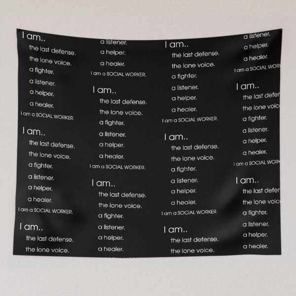 Item preview, SOCIAL WORK - i am the last defense  designed and sold by RoselinLove.