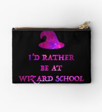 I'd Rather Be At Wizard School Zipper Pouch