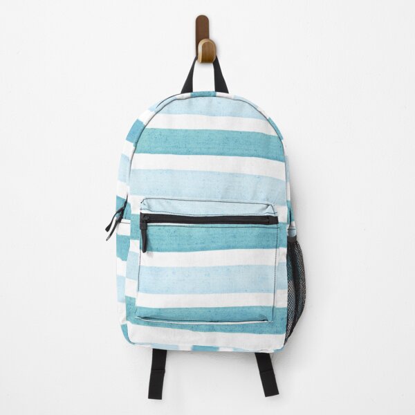 Item preview, Horizontal light blue striped pattern - pastel blue watercolor stripes designed and sold by patterncrow.