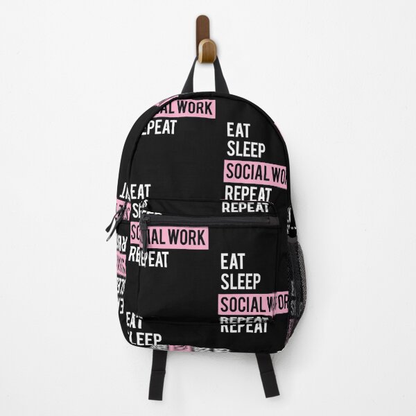 Item preview, SOCIAL WORK EAT SLEEP REPEAT designed and sold by RoselinLove.