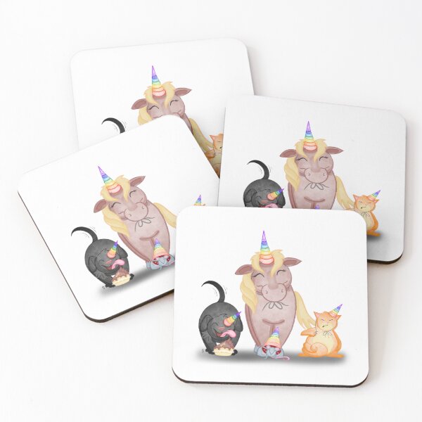 Item preview, Cute Rainbow Party Animals  designed and sold by Tarnya Jones.
