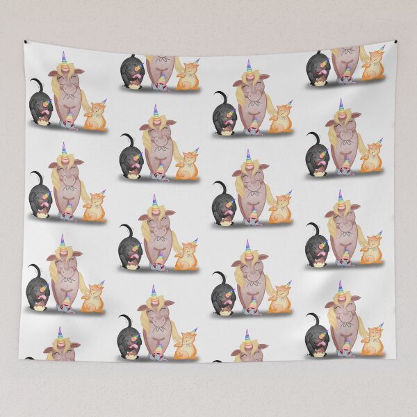 Item preview, Cute Rainbow Party Animals  designed and sold by Tarnya Jones.