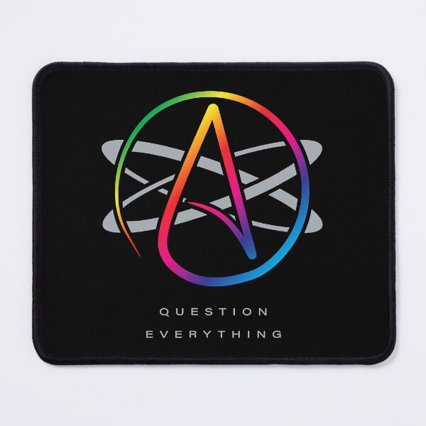 Item preview, Atheist Logo Atom Symbol Question Everything LGBTQ designed and sold by GardNewerd.