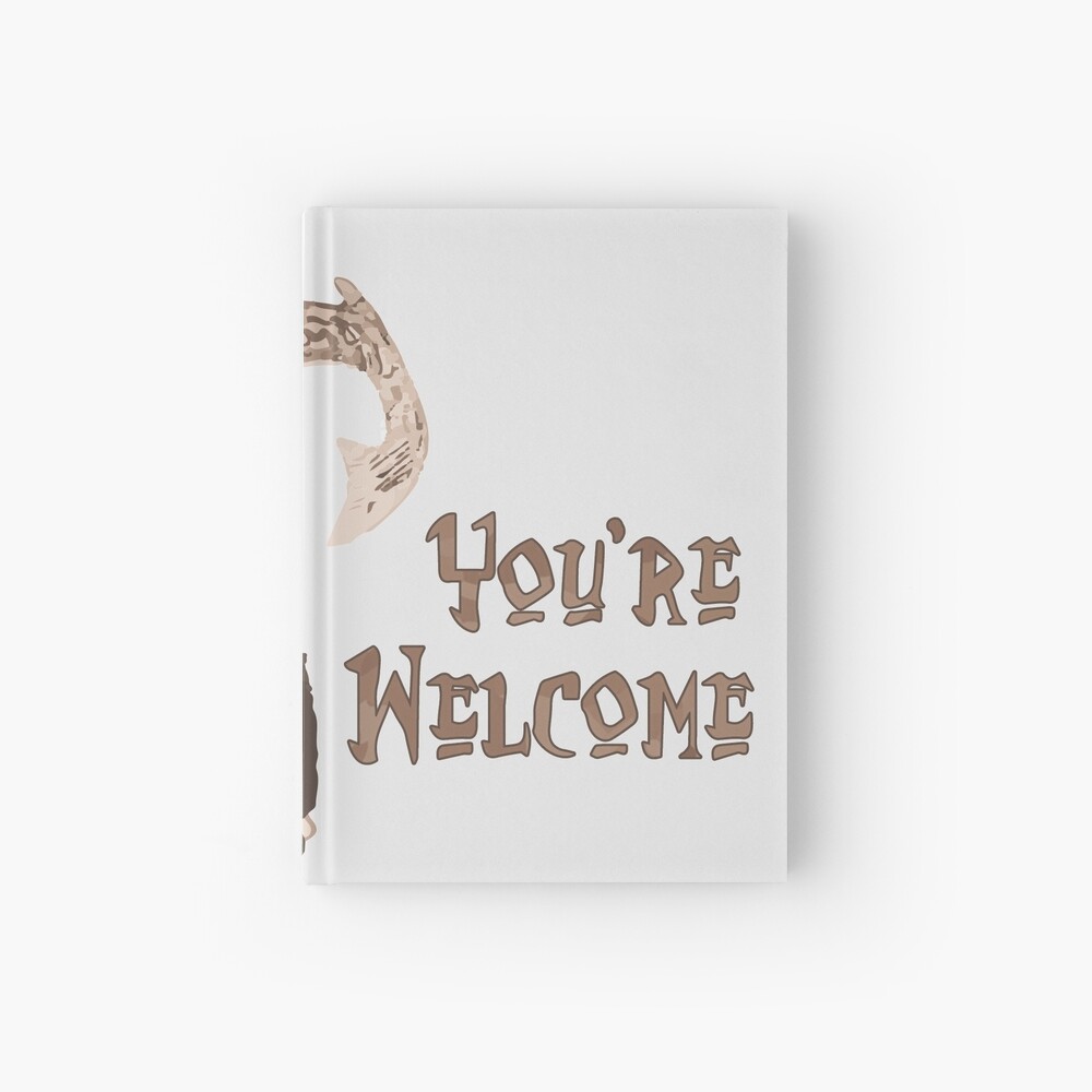 Magical Fish Hook - You're Welcome! Hardcover Journal