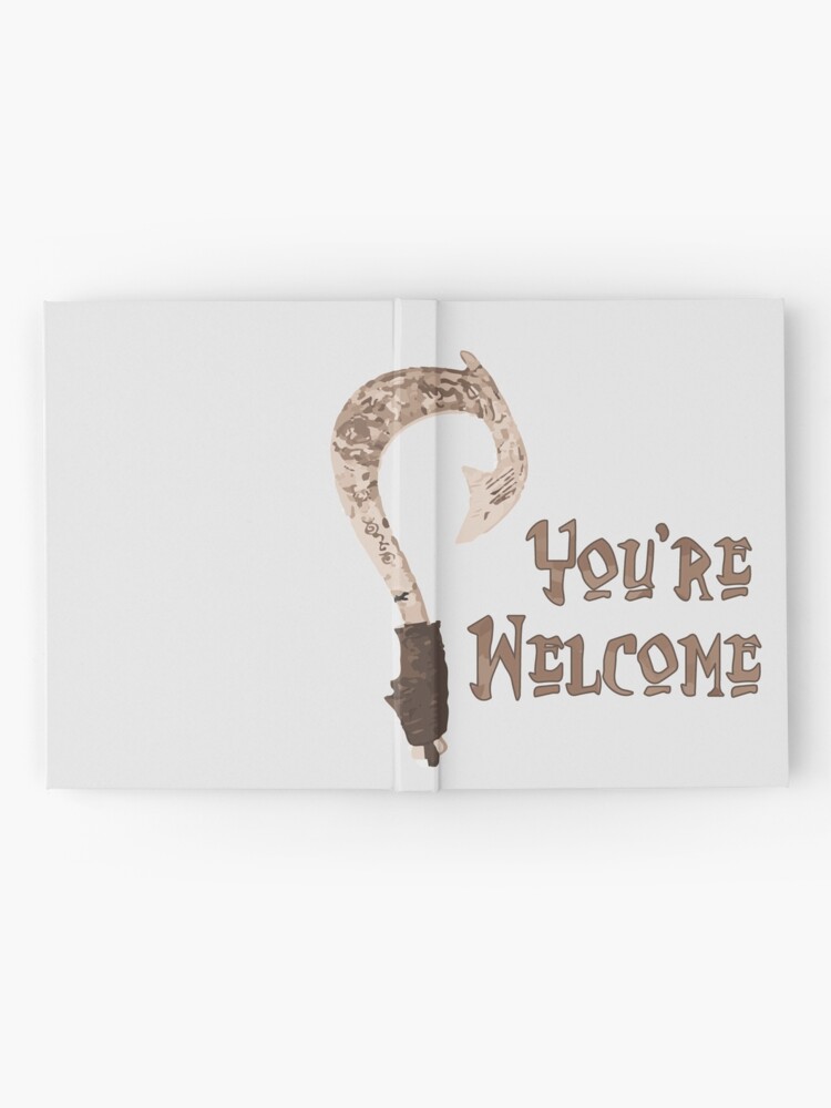 Thumbnail 2 of 3, Hardcover Journal, Magical Fish Hook - You're Welcome! designed and sold by -monkey-.