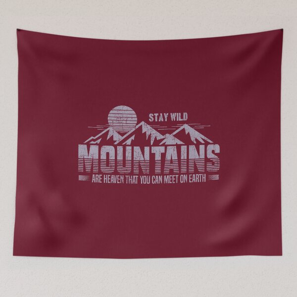 Item preview, Mountains are heaven that you can meet on Earth. - Funny Quote designed and sold by VichallanStudio.