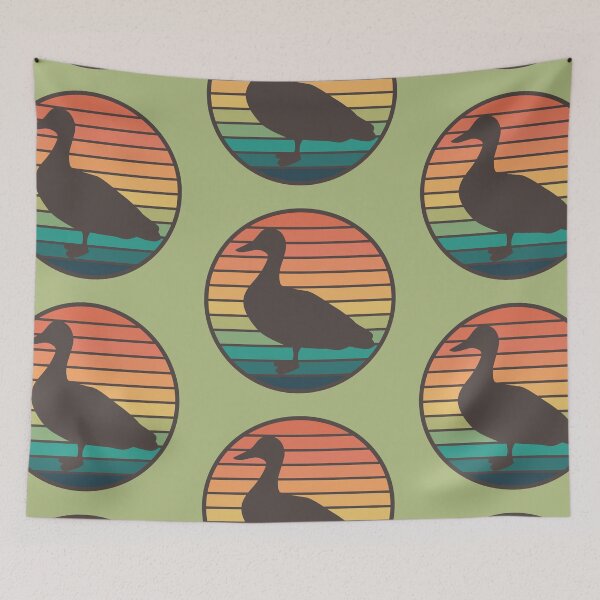 Item preview, Retro Rainbow Duck designed and sold by toadsforall.