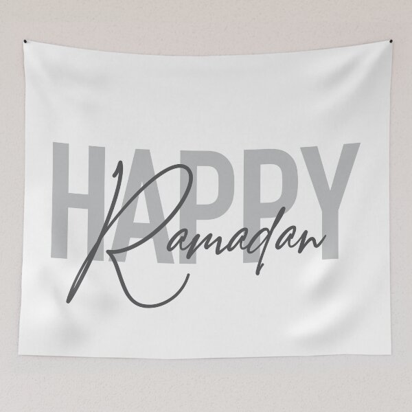 Item preview, Modern, simple, cool typography of Happy Ramadan designed and sold by theendup.