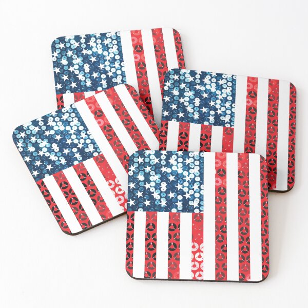 Item preview, vertical american flag designed and sold by Gossip Rag.