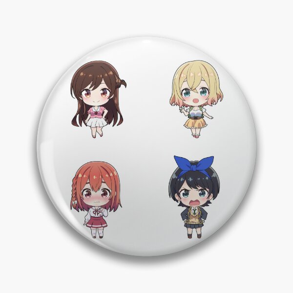 Item preview, Rent A Girlfriend Chibis designed and sold by ChibiCheems.