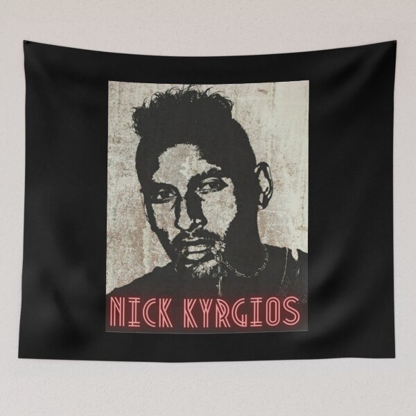 Item preview, Nick Kyrgios Vintage Font Red designed and sold by JamauDS.