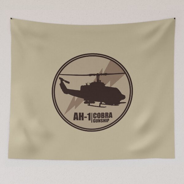 Item preview, AH-1 Cobra - Army Helicopter Gunship (desert patch) designed and sold by StrongVlad.