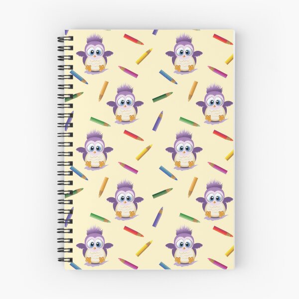 Item preview,  Sad Little Violet Owl With Crayons  designed and sold by danikaVT.