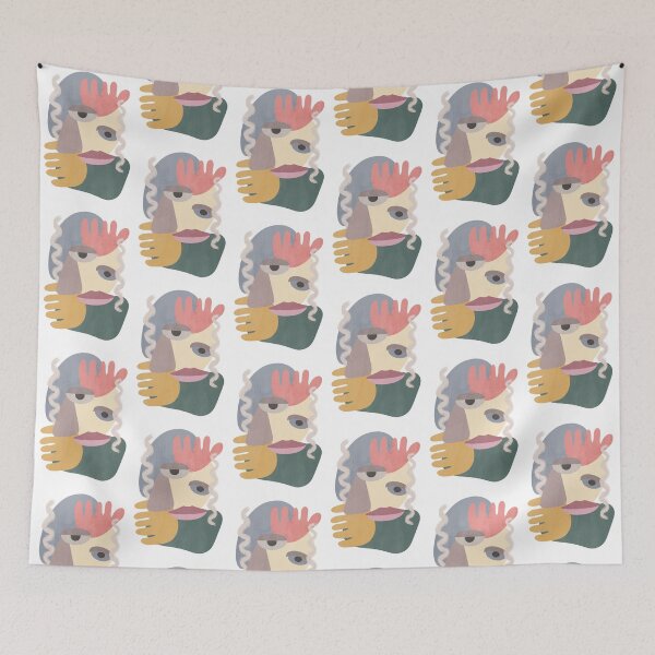 Item preview, Colourful Cubist Face designed and sold by kbracey-meraki.