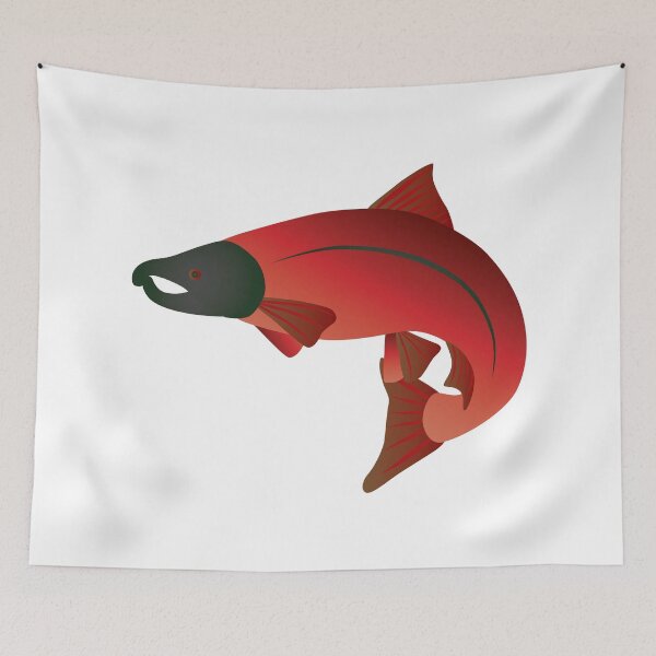 Item preview, Coho Salmon Color Illustration designed and sold by jpldesigns.
