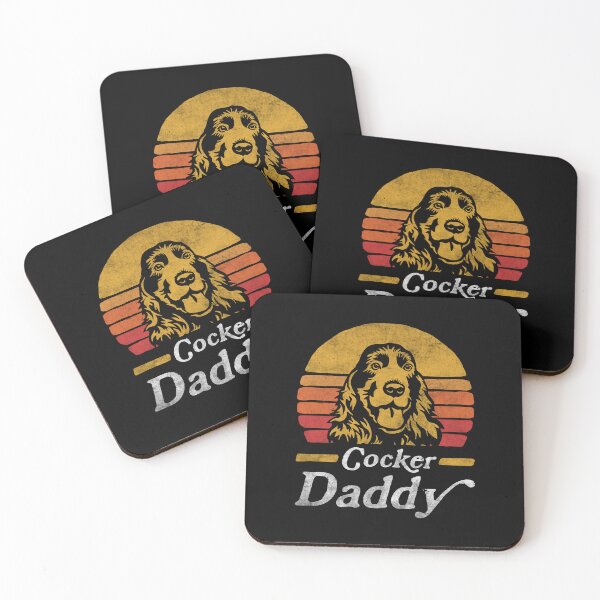 Item preview, Retro Vintage English Cocker Spaniel Daddy designed and sold by More Cute Dogs.