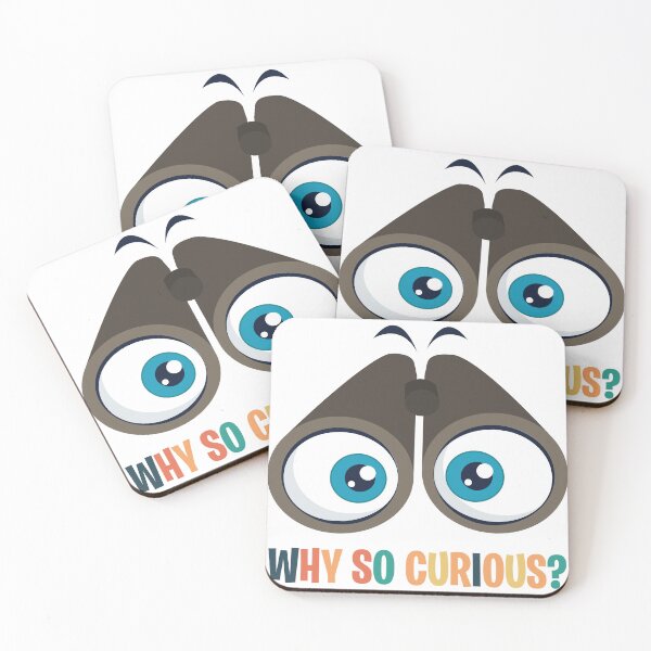 Item preview, Why so curious with big eyes and binocular designed and sold by JenTrinhArt.