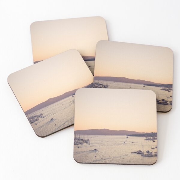 Item preview, Boat departure from Trogir in Croatia at sunset designed and sold by Nebulae-Art.