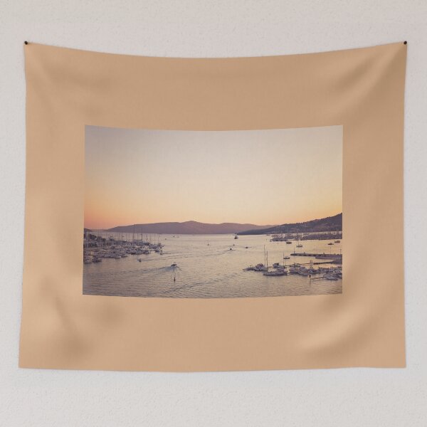 Item preview, Boat departure from Trogir in Croatia at sunset designed and sold by Nebulae-Art.