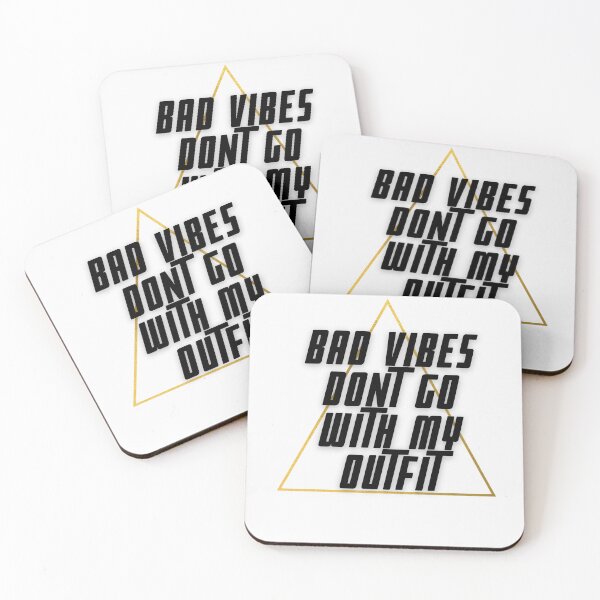 Item preview, bad vibes don't go with my outfit t-shirts, good vibes t-shirts, good vibes essential t-shirts designed and sold by BLUE  bubble.