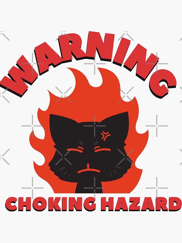 "Love Funny Man Warning Choking Hazard Angry Fired Cat Empire Vintage