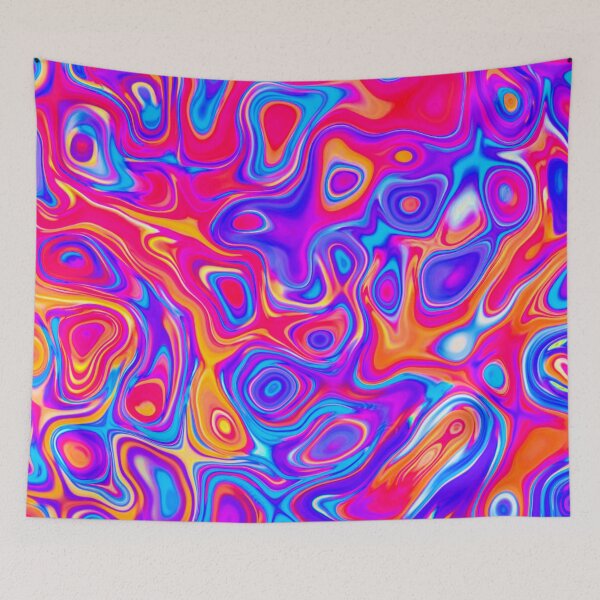 Item preview, Psychedelic Liquid Swirl - Magma designed and sold by TotallyRetroArt.